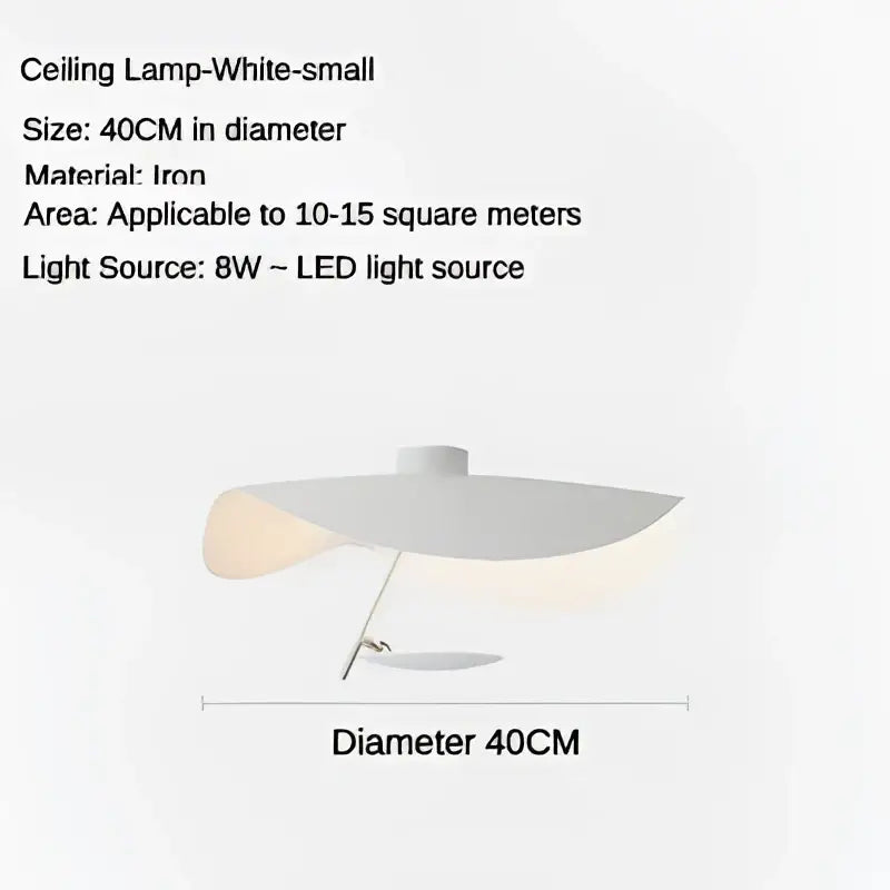 White iron decorbites led saucer pendant light with sleek modern design and 8w led saucer ceiling chandelier light