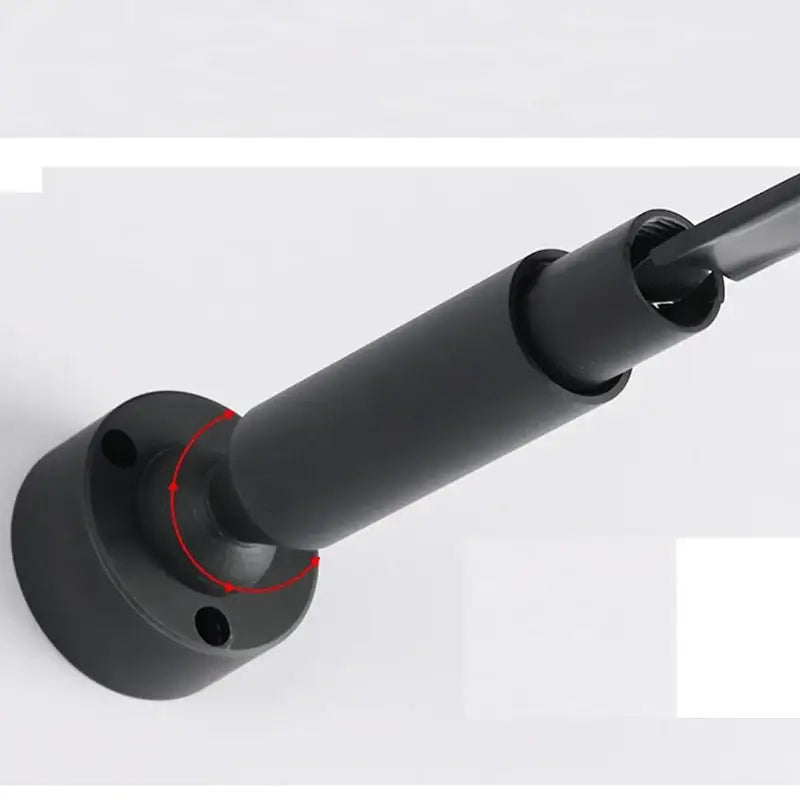 Black matte-finished wall-mounted adjustable arm with circular base for decorbites led skyline steel pendant lights