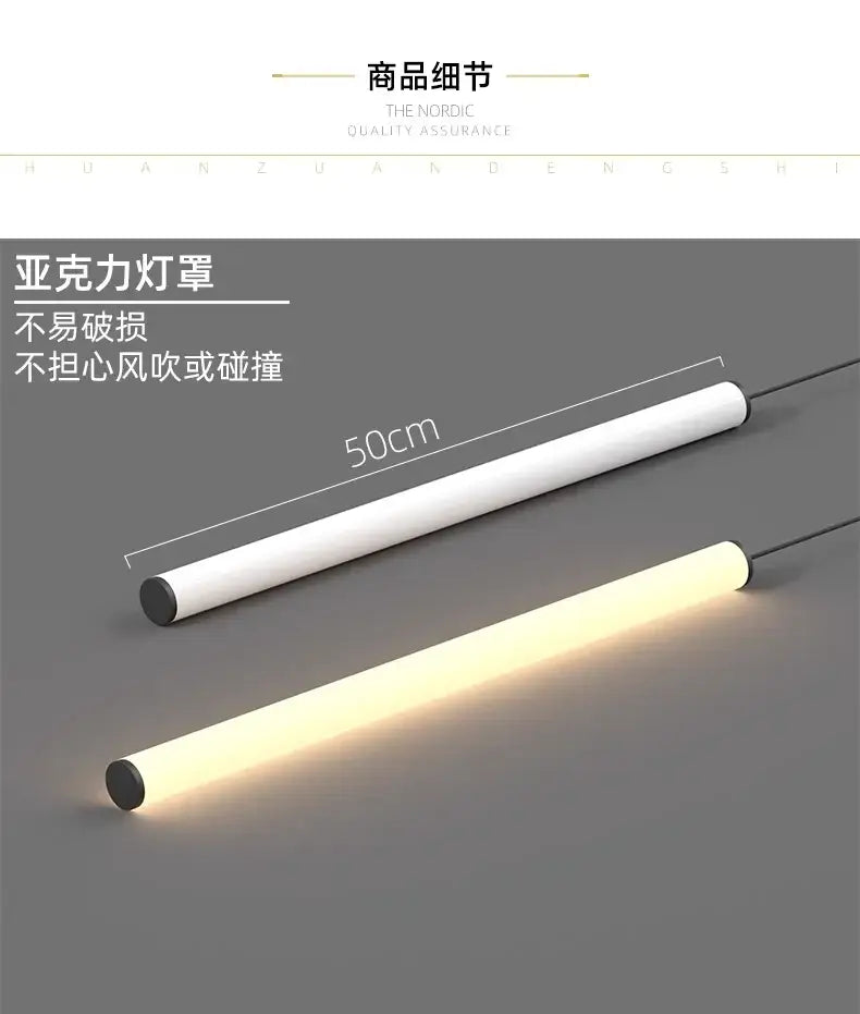White acrylic decorbites™ led spiral ceiling chandelier lampshade 50cm with black end caps for home lighting