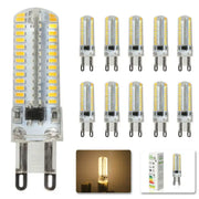 Clear glass led bulb with multiple yellow leds in vertical pattern and g9 base for decorbites led spot light 5w