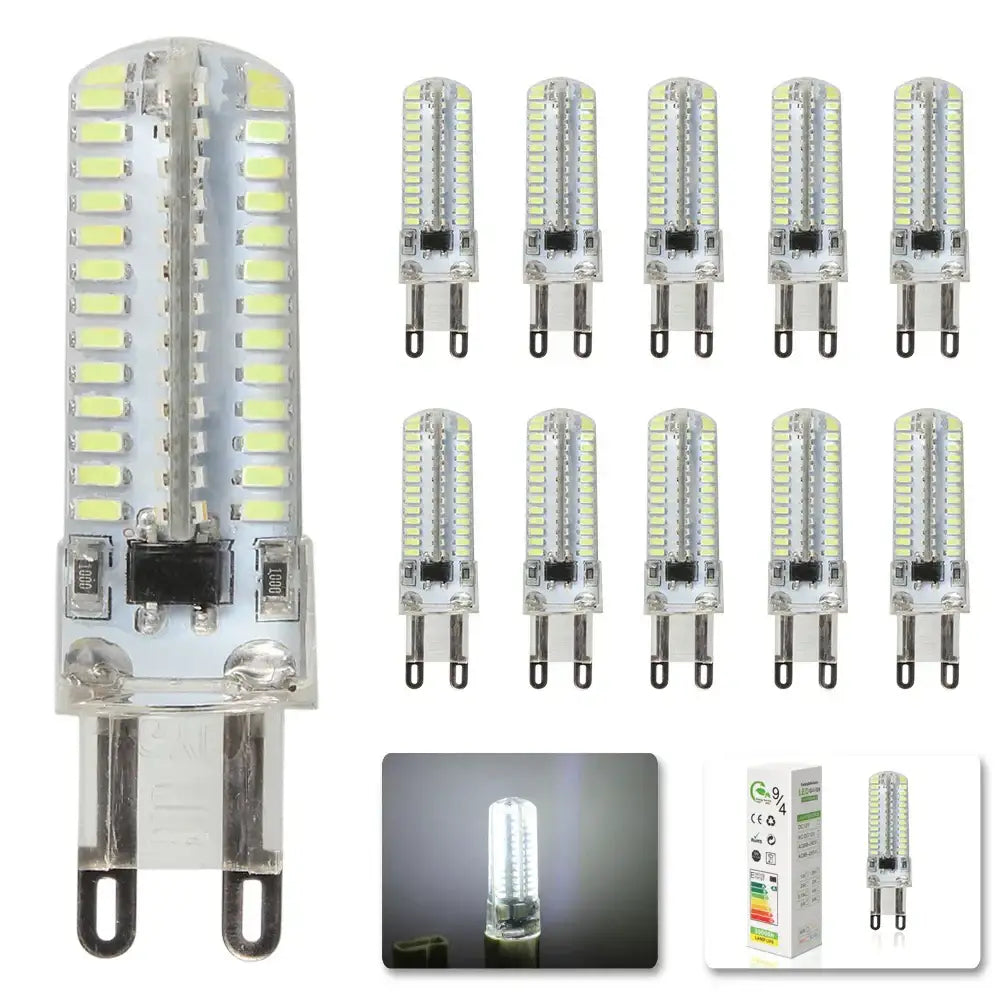 Clear glass decorbites led spot light bulb with bright yellowish-white leds and g9 base for efficient illumination