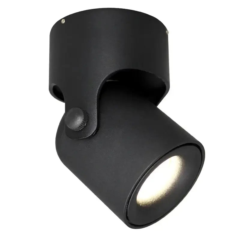 DecorBites led spot light with black matte finish, adjustable 180° cylindrical spot light COB for ceiling downlight use