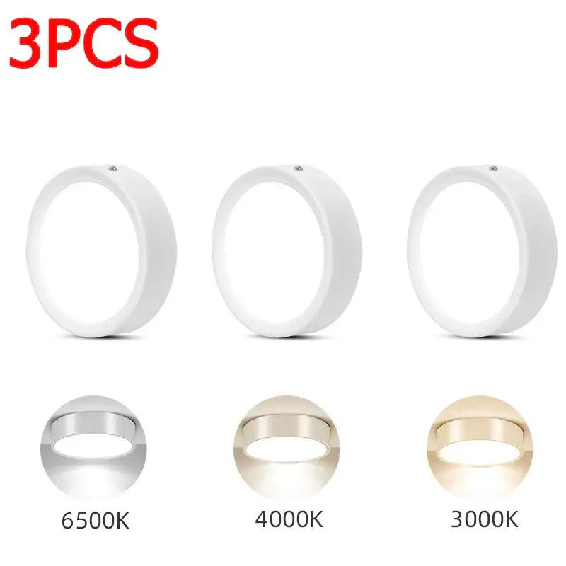 White circular decorbites led spot wall sconces with 6500k 4000k 3000k color temperature options for indoor lighting