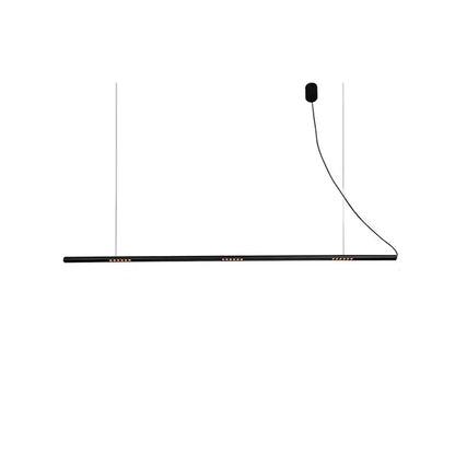 Black minimalist decorbites led square sensor chandelier with sleek linear design and embedded led lights for living room lighting