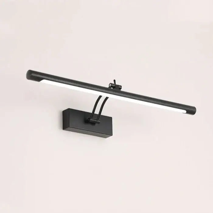 Black matte finished decorbites led stainless steel wall lamp with sleek rectangular design and adjustable arm