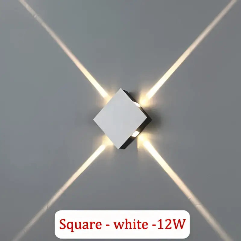 White square wall light with minimalist design decorbites led star led star wall for bar ktv hotel corridor decoration