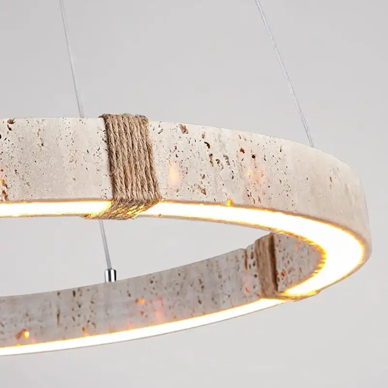 Decorbites led stone ring chandelier with off-white textured concrete body and warm led glow for living room decorbites led stone ring chandelier with off-white textured concrete body and warm led glow for living room