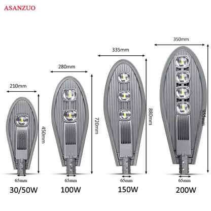 Gray oval-shaped decorbites led street light with multiple circular emitters waterproof ip65 for outdoor use
