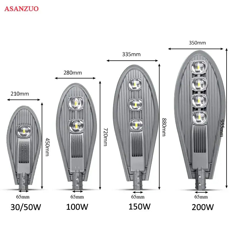 Gray oval-shaped decorbites led street light with multiple circular emitters waterproof ip65 for outdoor use