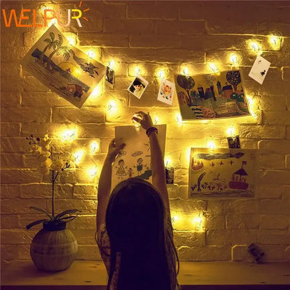 Warm yellow decorbites led string lights with small bulbs on decorative wire for Christmas party and wedding decoration 10m