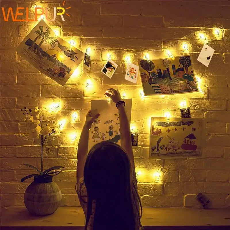Warm yellow decorbites led string lights with small bulbs on decorative wire for Christmas party and wedding decoration 10m