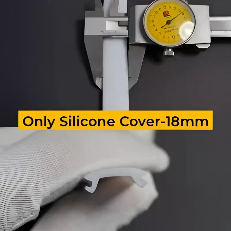 A sleek white silicone led strip channel diffuser with 18mm thickness for aluminum profile light cover by DecorBites