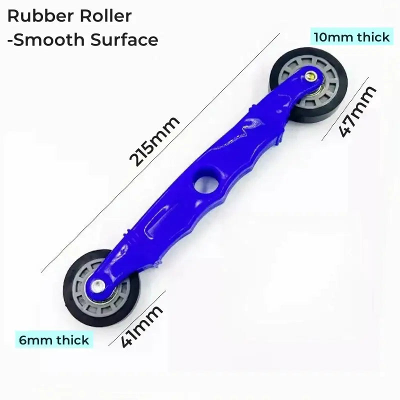 Decorbites™ blue plastic-handled rubber roller with two wheels for led strip light and strip light installation