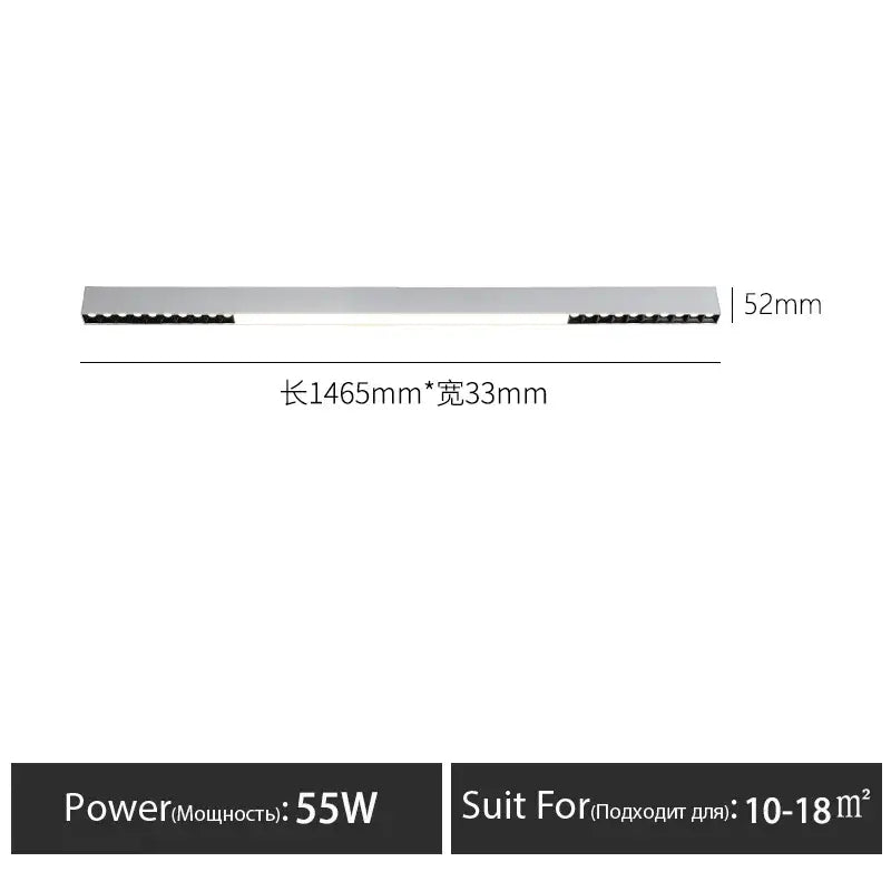 Decorbites led surface mounted sleek metallic silver ceiling light with black led strips for living room and bedroom