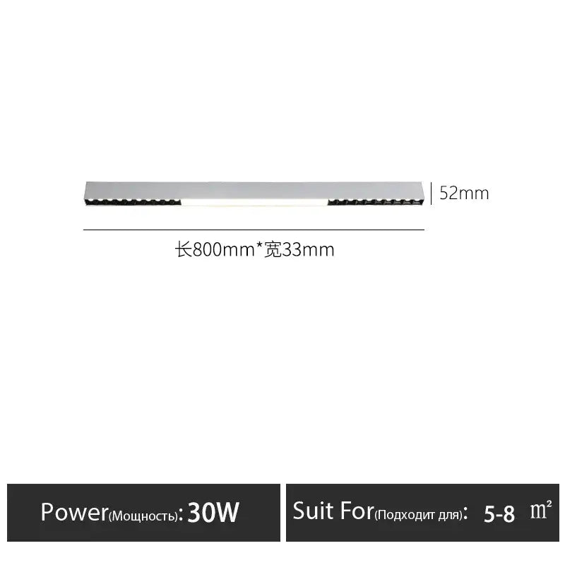 A DecorBites led surface mounted ceiling light strip in metallic silver with black LEDs for living room and bedroom use