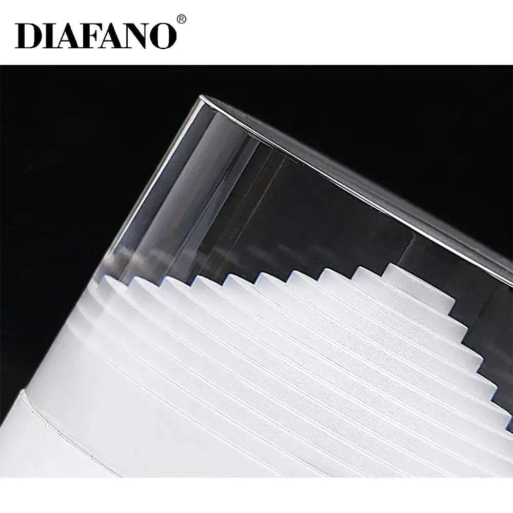 Clear acrylic decorbites led surface mounted spot lights box with white ribbed interior compartments for ceiling use