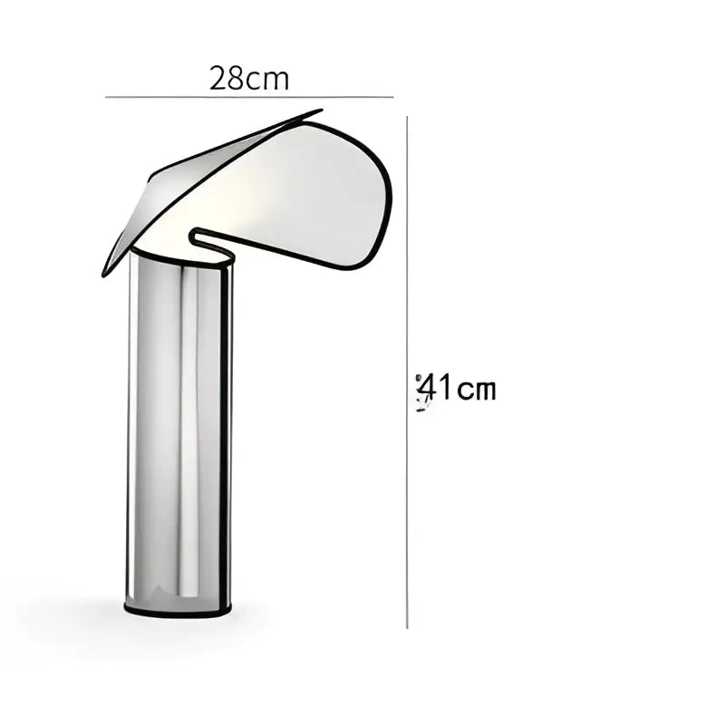Decorbites led floor lamp with transparent glass base and curved shade for modern bedroom and study lighting