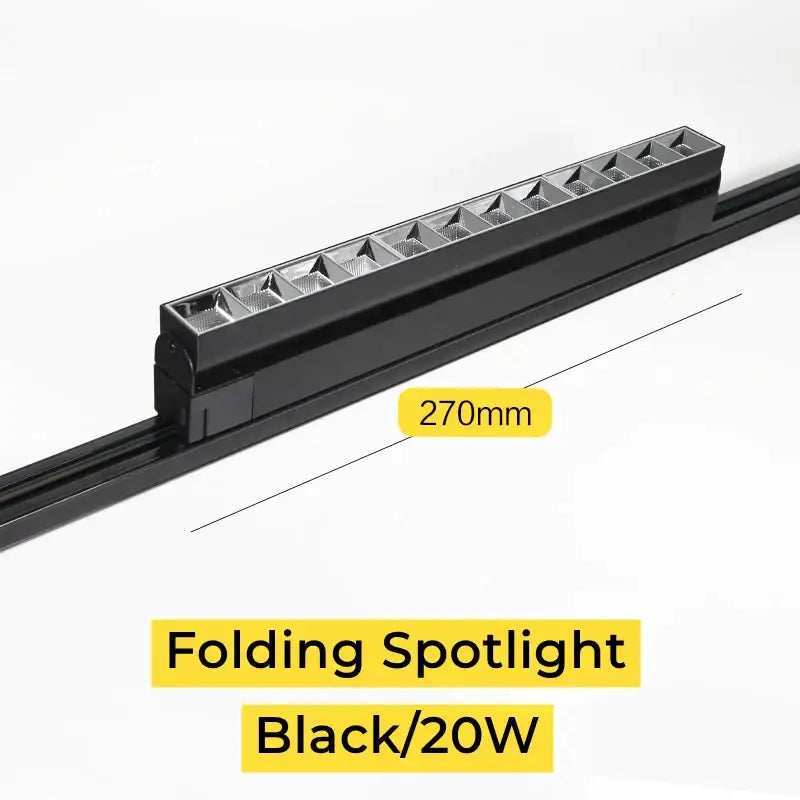 Black 20w decorbites led track lamps folding spotlight with multiple led emitters for modern living room lighting