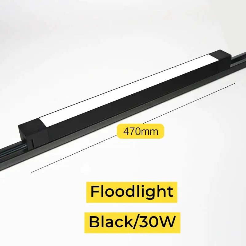 Black 30w floodlight with sleek rectangular design and smooth surface in decorbites led track lamps for modern lighting
