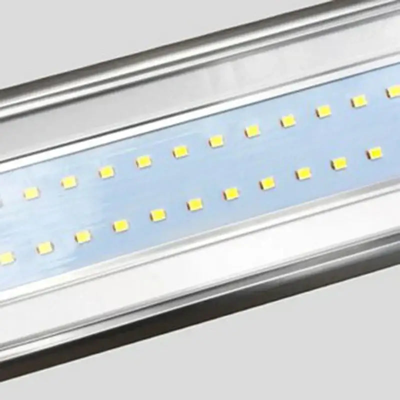 Silver decorbites led tri-proof batten tube with yellow leds in a blue translucent panel for explosion proof ceiling light