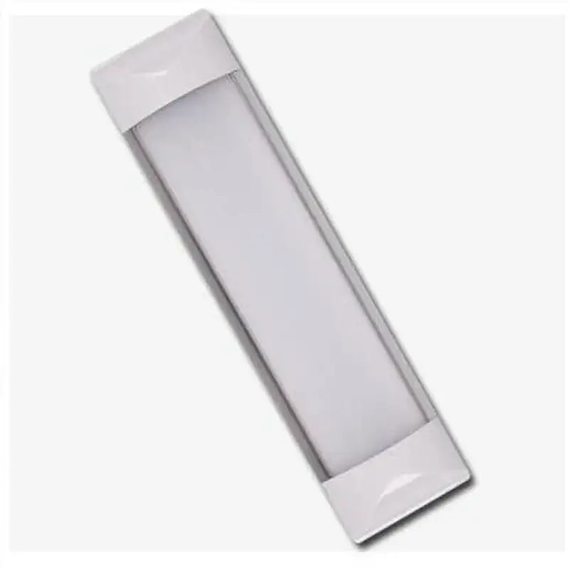 White rectangular DecorBites LED batten tube with sleek modern design and smooth plastic casing for ceiling lighting