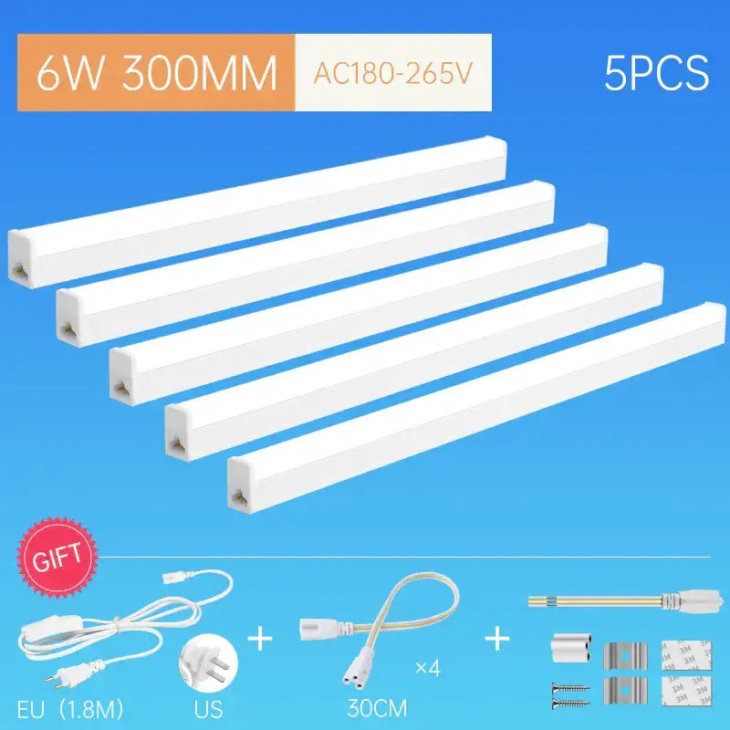 Decorbites™ white 6w led tube fixture strip lights 300mm compatible with ac180-265v for living room lighting