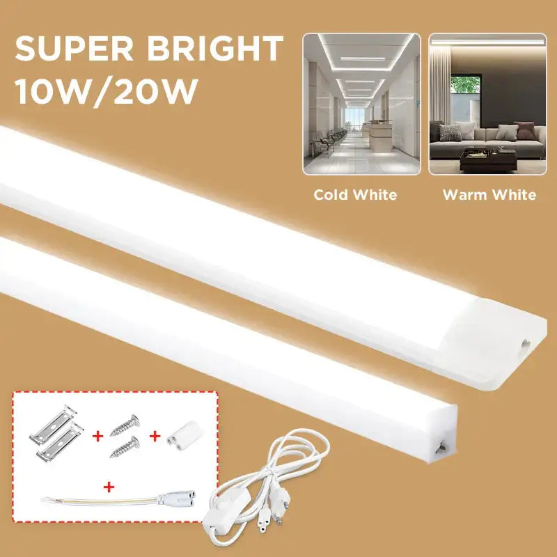 Decorbites™ led tube fixture lamp light 220v available in 10w or 20w cold white and warm white for living room lighting