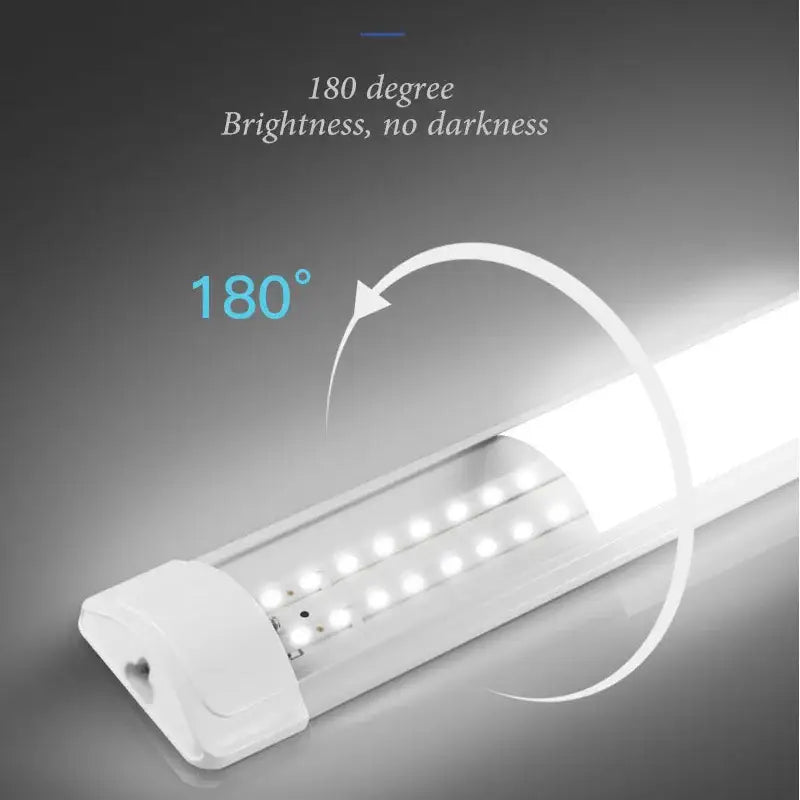 DecorBites™ white led tube light with sleek design and evenly spaced bulbs for home kitchen bedroom indoor lighting