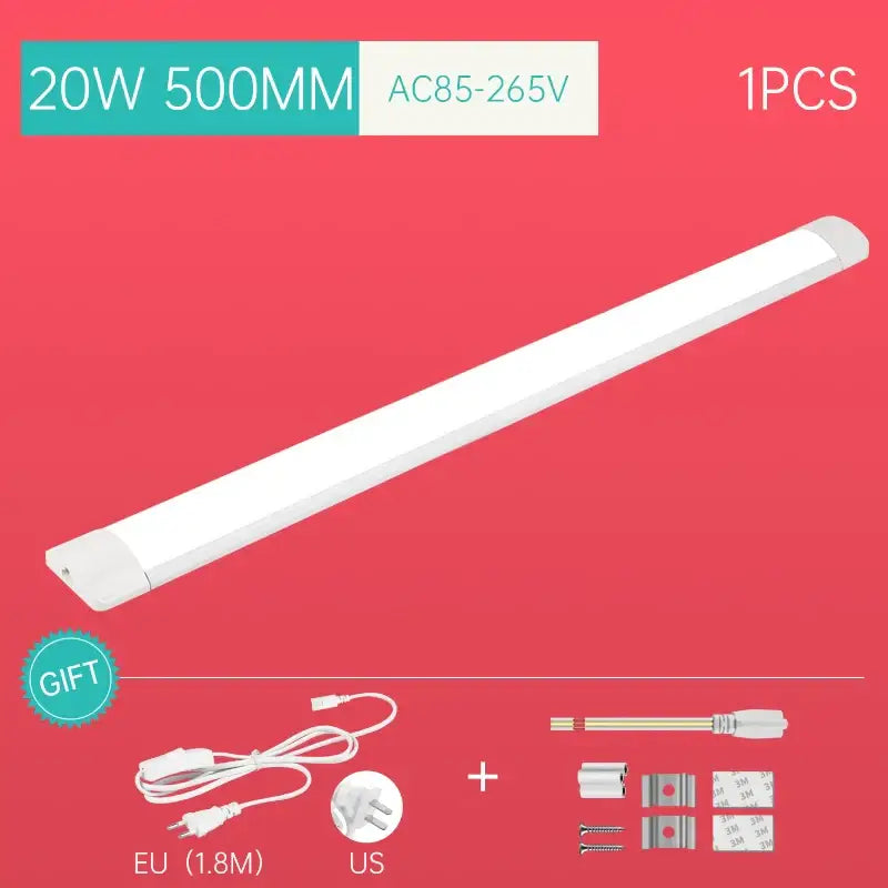 White led strip light 20w 500mm long in decorbites™ led tube light fixture for indoor home kitchen bedroom lighting