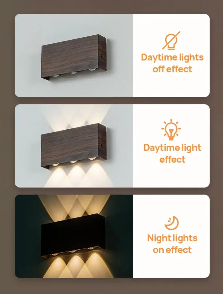 DecorBites™ led wall sconce battery operated wall sconce with adjustable light effects for versatile wall lighting