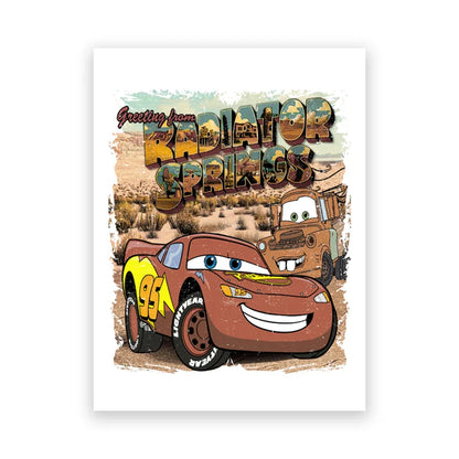 Lightning McQueen Cartoon Car Art Prints - PB29955 / 13x18 cm No Frame - Posters