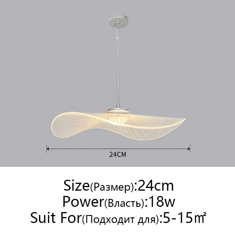Modern silver-finished decorbites lotus leaf hat chandelier with wave-shaped thin wire mesh for living room and bedroom