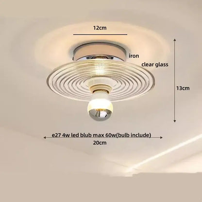 Modern decorbites lotus leaf ceiling lamp with purple glass shade chrome iron base and e27 led bulb lighting fixture
