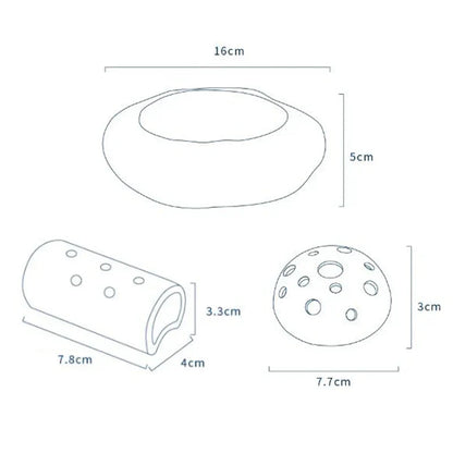 Lotus Seedpod Ceramic Vase Set - Vase