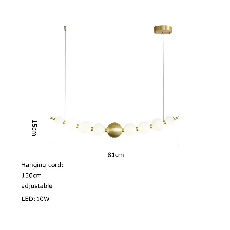 A modern brass decorbites love gold chrome chandelier with spherical bulb and frosted glass orbs on adjustable cord
