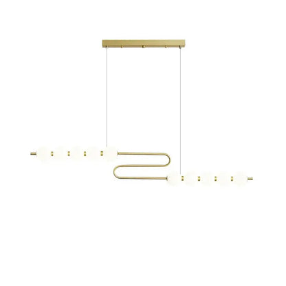 Decorbites love gold chrome chandelier with sleek curved metal frame and frosted glass spheres for dining room lighting