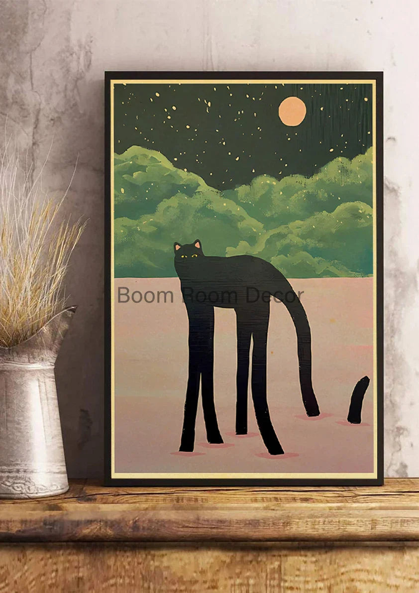 Lover Cat Paper Poster for Home Decor - Z163 7 / 30x21cm - Posters