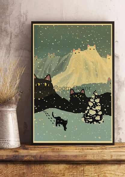 Lover Cat Paper Poster for Home Decor - Z163 15 / 30x21cm - Posters