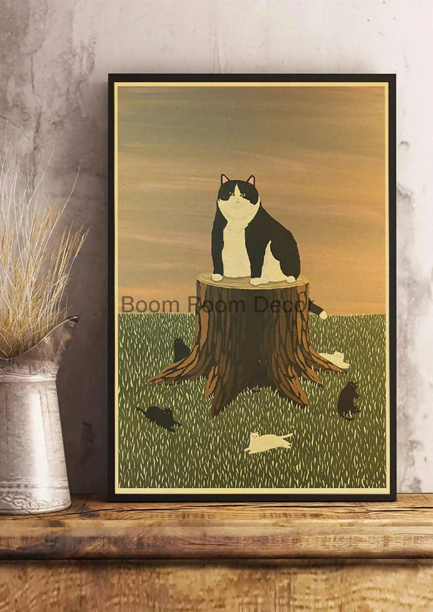 Lover Cat Paper Poster for Home Decor - Z163 27 / 30x21cm - Posters