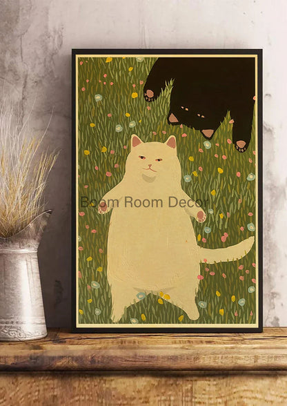 Lover Cat Paper Poster for Home Decor - Z163 30 / 30x21cm - Posters