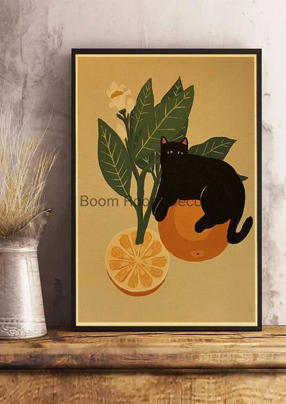 Lover Cat Paper Poster for Home Decor - Z163 19 / 30x21cm - Posters
