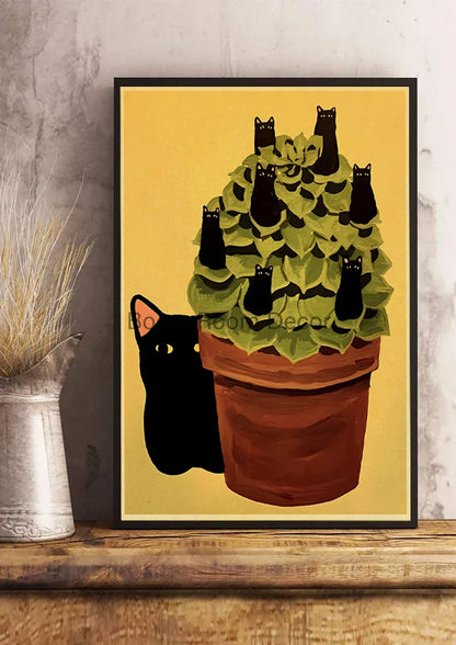 Lover Cat Paper Poster for Home Decor - Z163 28 / 30x21cm - Posters