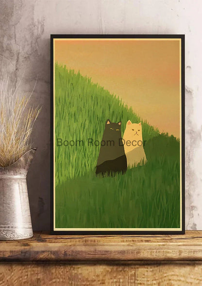 Lover Cat Paper Poster for Home Decor - Z163 8 / 30x21cm - Posters