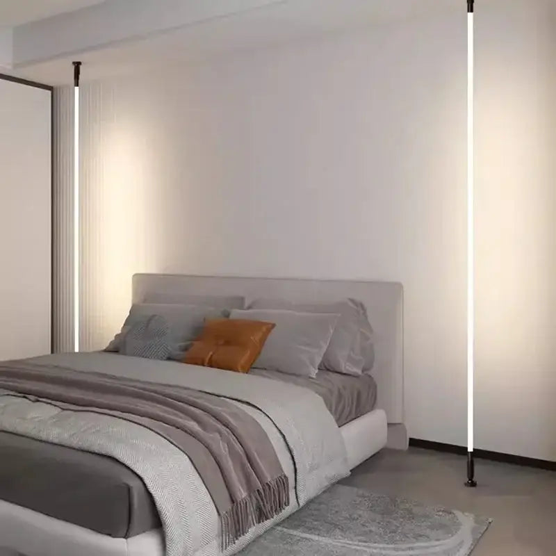 Modern minimalist decorbites luminous silicone wall lamp with sleek vertical led strips emitting soft white light
