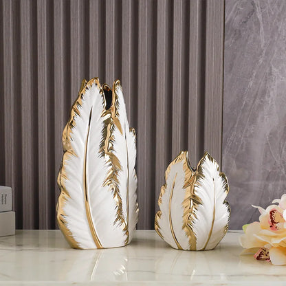 Luxurious Gold Ceramic Vases for Home Decor - Vase