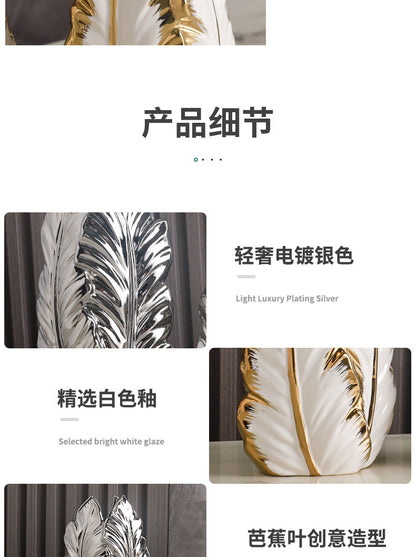 Luxurious Gold Ceramic Vases for Home Decor - Vase