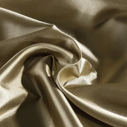 Decorbites™ luxurious nordic silk bedding set gold satin duvet cover with smooth glossy finish for width bed options