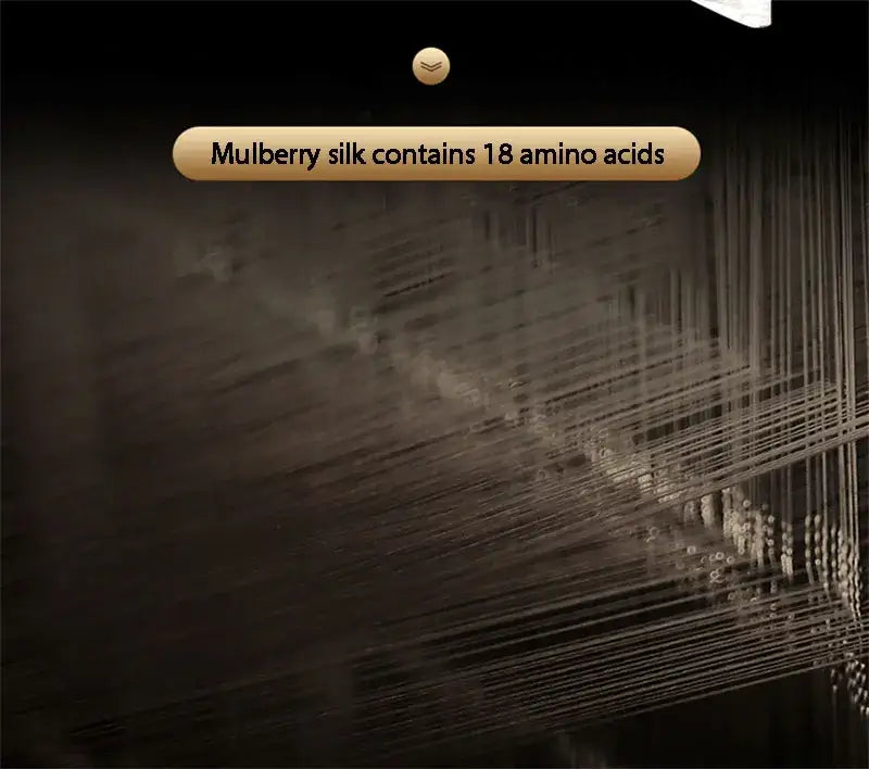 Fine lustrous mulberry silk threads woven on a loom for the decorbites™ luxurious silk bedding set with sheets