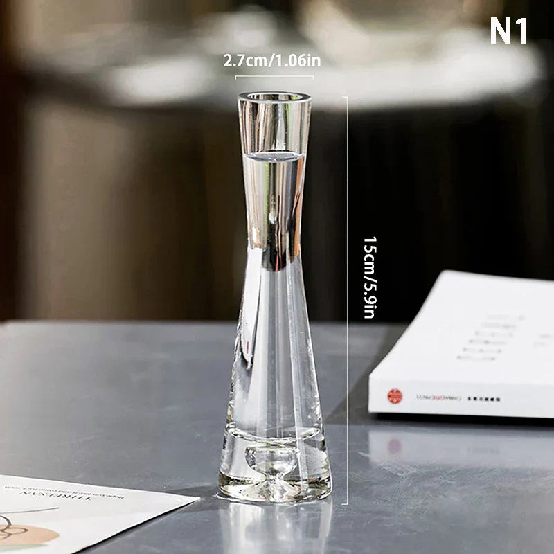 Luxury Glass Flower Vase for Home Decor - 1 - Vase