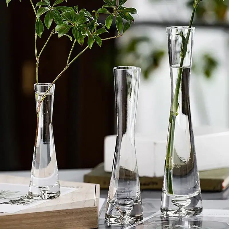 Luxury Glass Flower Vase for Home Decor - Vase